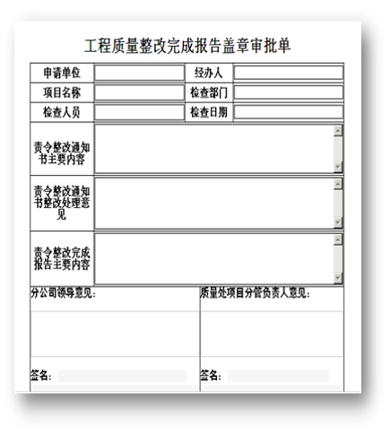 工程施工管理—OA工程質量整改報告